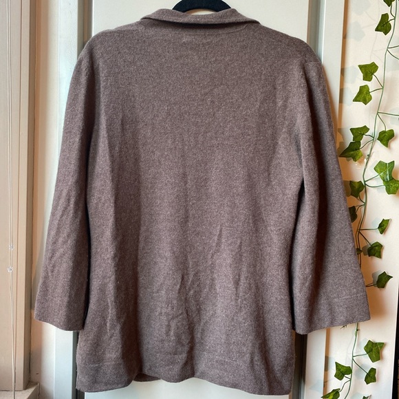 100% cashmere button up cardigan sweater - Picture 3 of 3